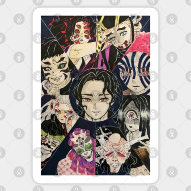 Muzan Kibutsuji Upper Moon Demon Kokushibo Doma Akaza Hantengu Nakime